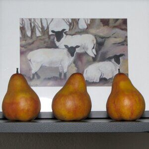 Beautiful large vintage faux pears